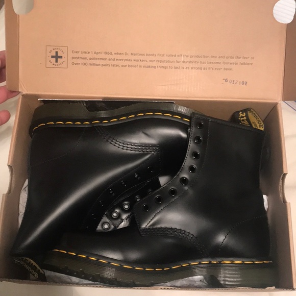 Dr. Martens Shoes - Black 1460 Smooth Dr Marten Boots